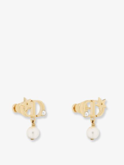Dior Petit CD Lucky Star Metal Earrings