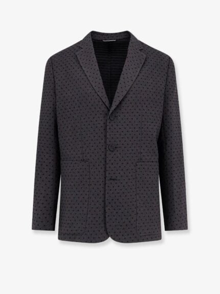 Dior Polka-dots Virgin Wool And Alpaca Jacquard Blazer