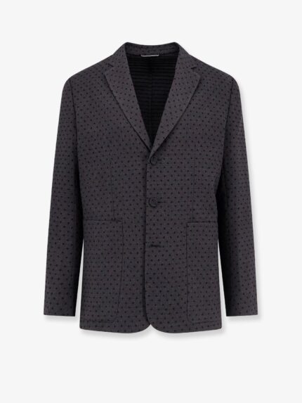 Dior Polka-dots Virgin Wool And Alpaca Jacquard Blazer