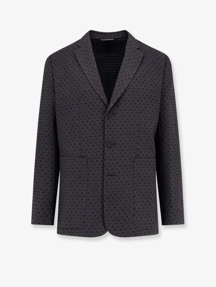 Dior Polka-dots Virgin Wool And Alpaca Jacquard Blazer
