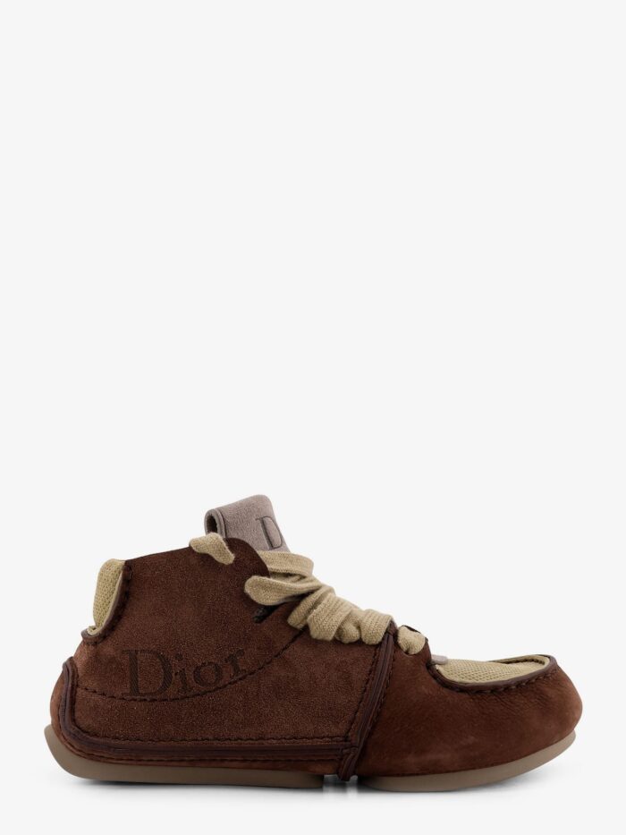 Dior Roadie Suede Boot With Logo On The Side