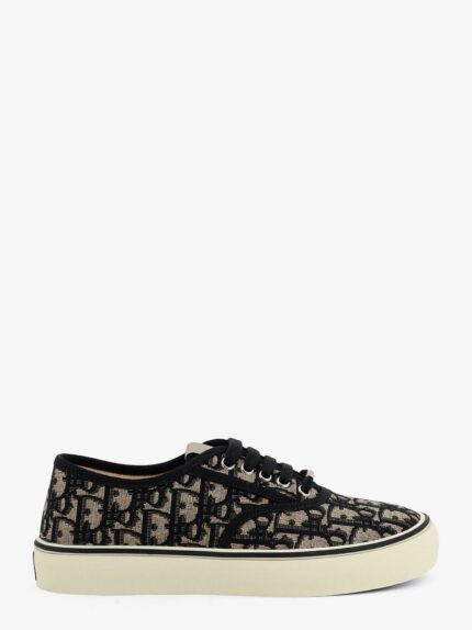 Dior Saltwind Cotton Sneakers With Dior Oblique Embroidery