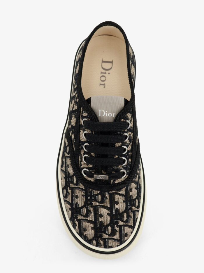 Dior Saltwind Cotton Sneakers With Dior Oblique Embroidery