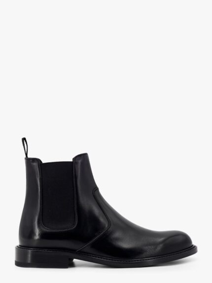 Dior Shiny Leather Boots With Engraved Logo On The Side