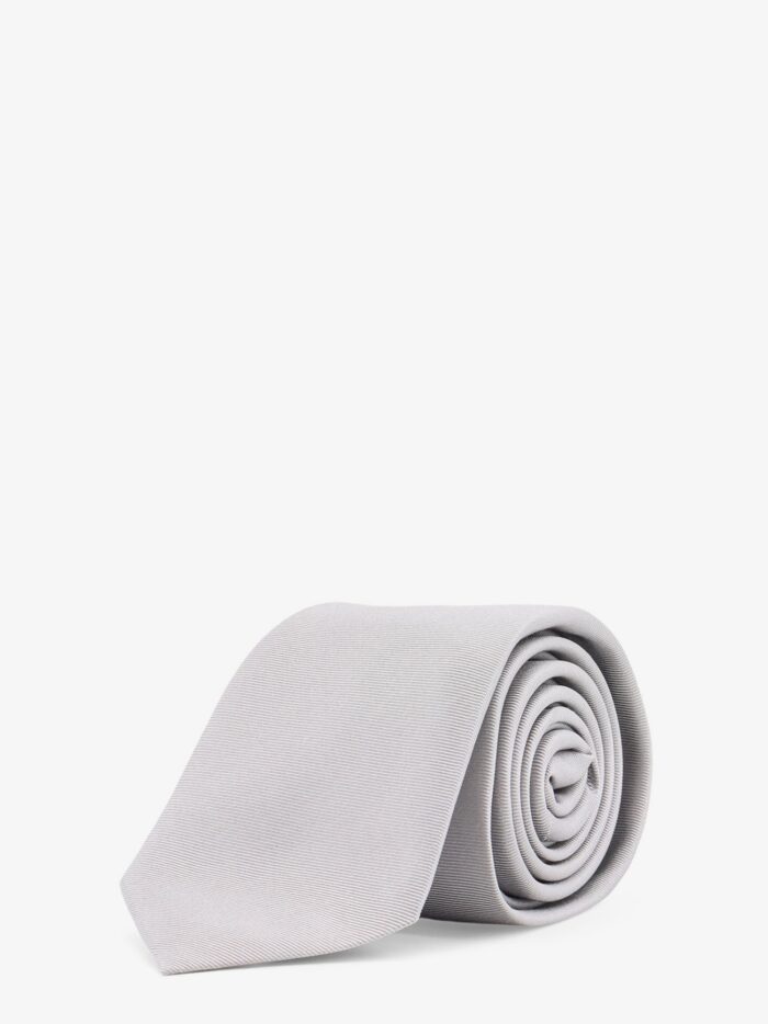 Dior Silk Tie With Embroidered Logo Monogram