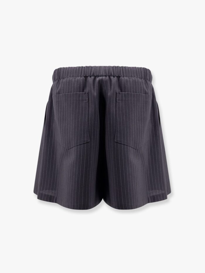dior striped wool bemuda shorts Dior Striped Wool Bemuda Shorts