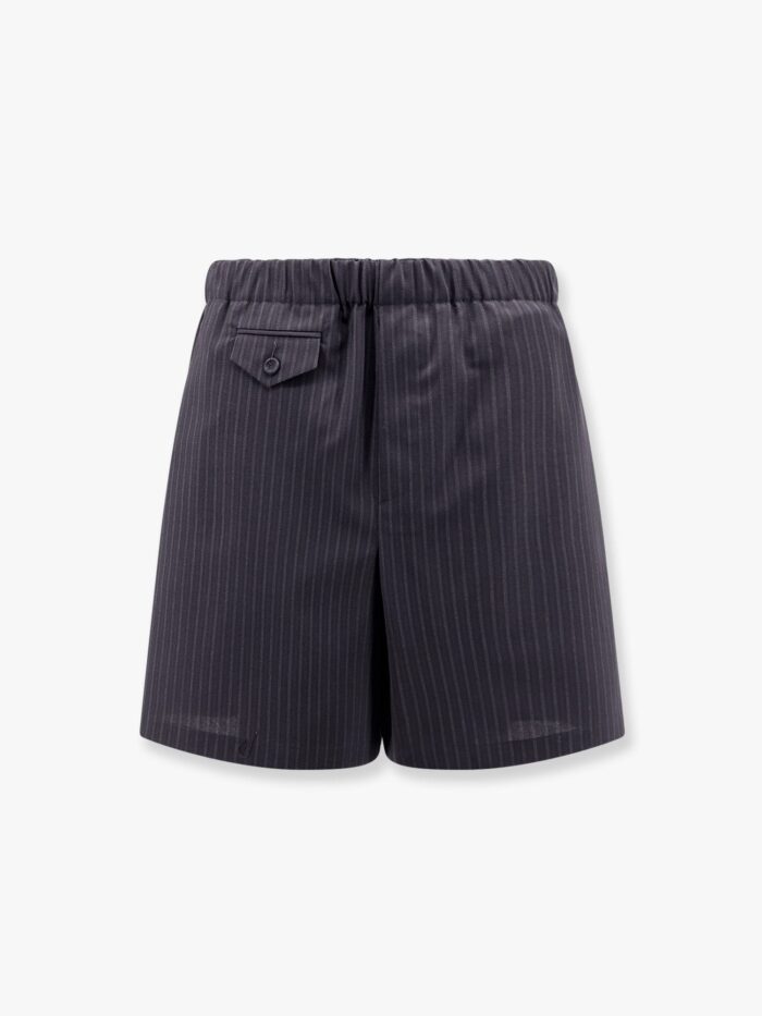 dior striped wool bemuda shorts Dior Striped Wool Bemuda Shorts