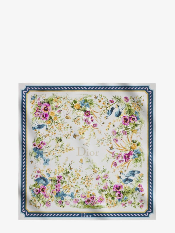 dior toile de jouy floral garden dioriviera 90 silk foulard Dior Toile De Jouy Floral Garden Dioriviera 90 Silk Foulard