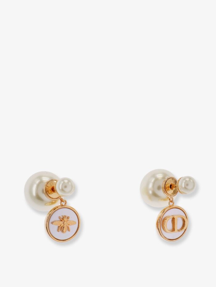 dior tribales earrings in metal with gold finishes Dior Tribales Earrings In Metal With Gold Finishes