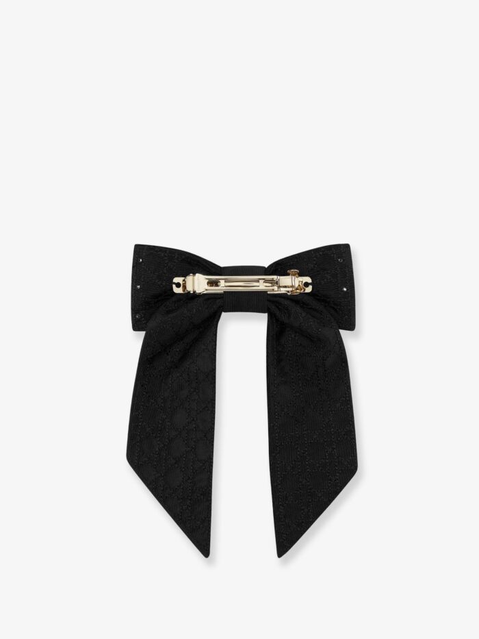 Dior Twist Technical Fabric And Silver-colored Crystals Bow