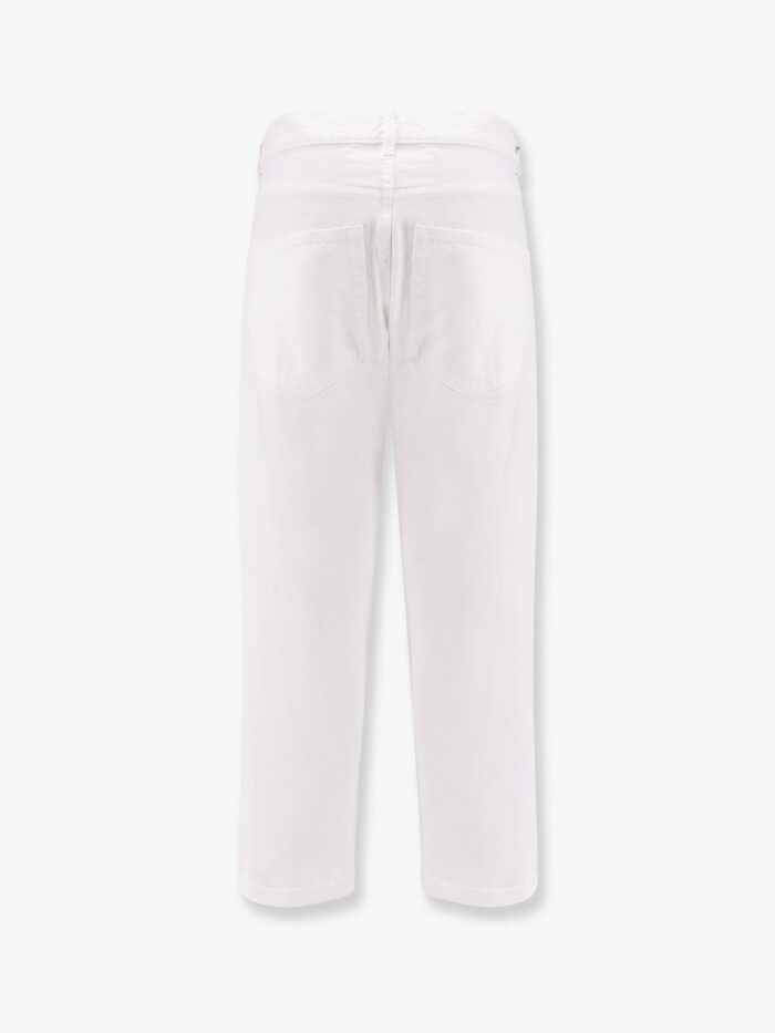 Dior White Denim Jeans With Used Effect
