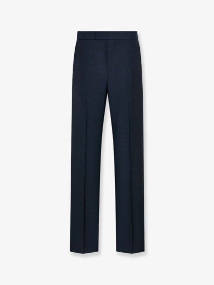 Dior Wool And Mohair Trousers With Satin Details