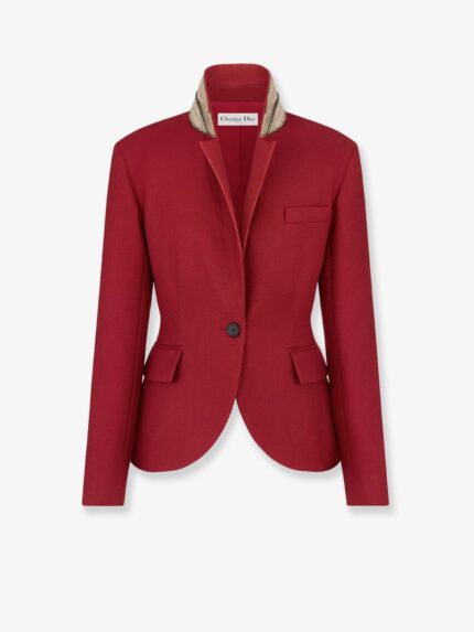 Dior Wool And Silk Grain De Poudre Blazer