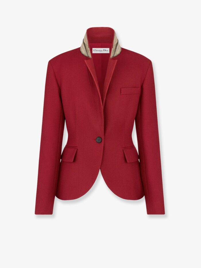 Dior Wool And Silk Grain De Poudre Blazer