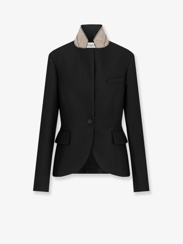 Dior Wool And Silk Grain De Poudre Blazer