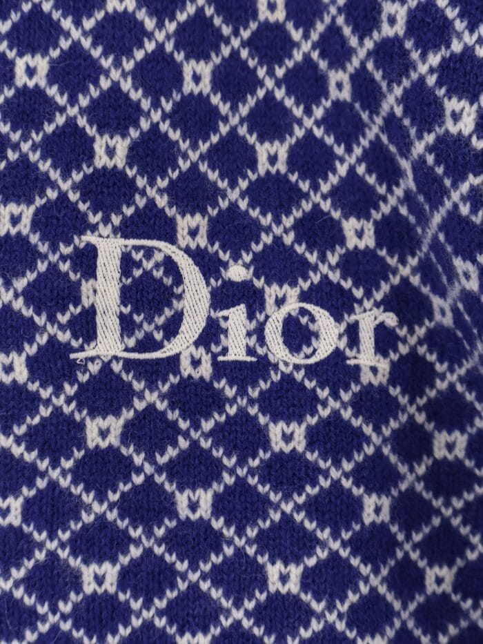 Dior Wool Sweater With Bicolor Pattern