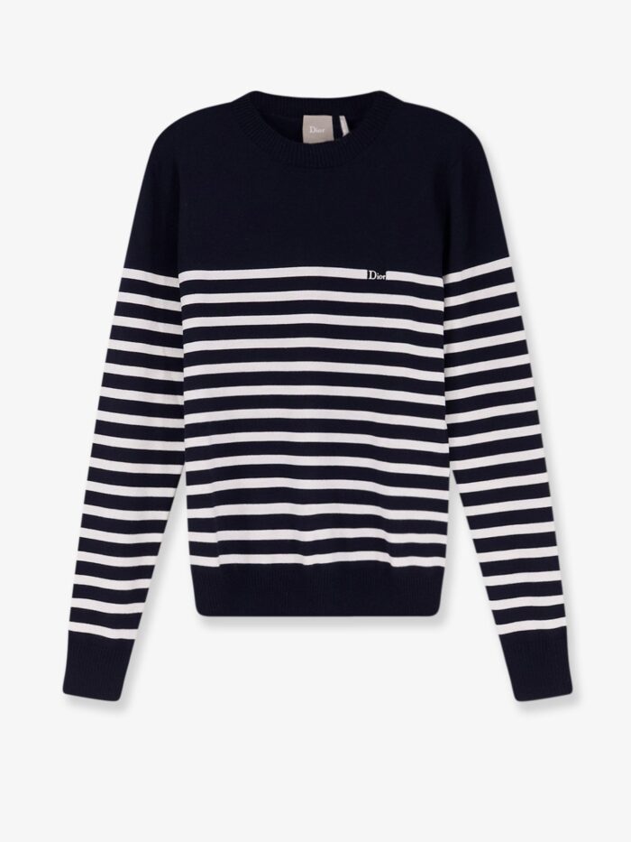dior wool sweater with striped pattern Dior Wool Sweater With Striped Pattern