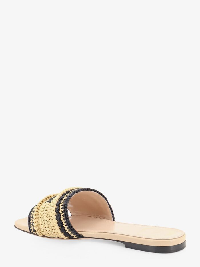 Dior Woven Dioriviera Technical Fabric And Crochet Raffia Sandals