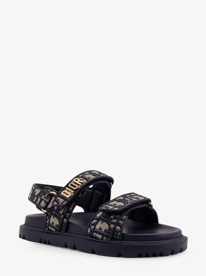 Dioract Cotton Sandals With Dior Oblique Motif