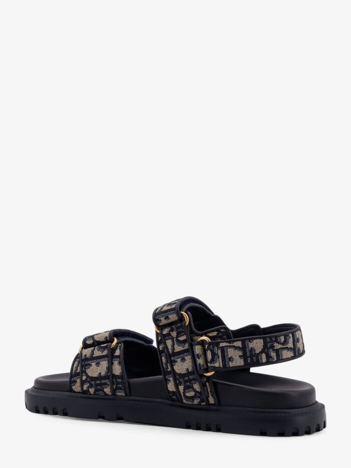 Dioract Cotton Sandals With Dior Oblique Motif