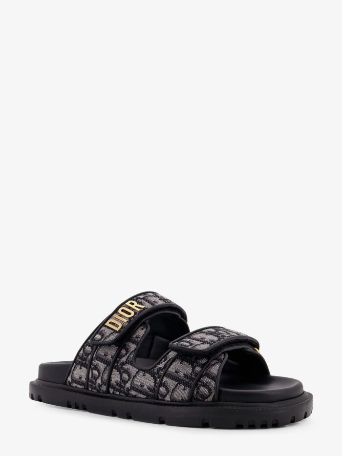 Dioract Dior Oblique Jacquard Fabric Sandals