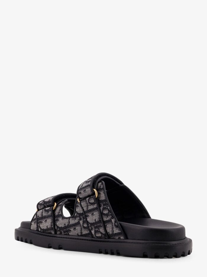 Dioract Dior Oblique Jacquard Fabric Sandals