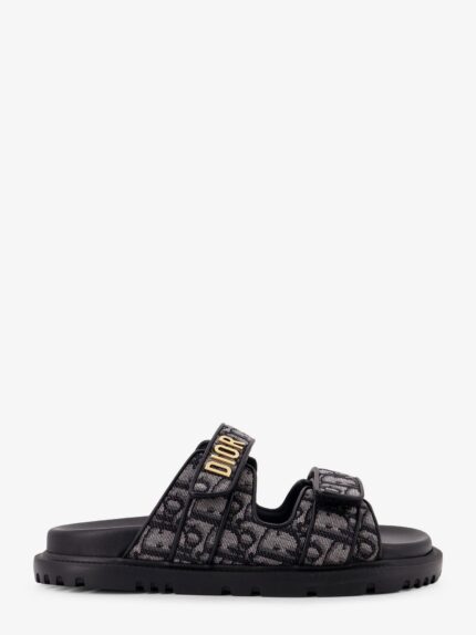 Dioract Dior Oblique Jacquard Fabric Sandals