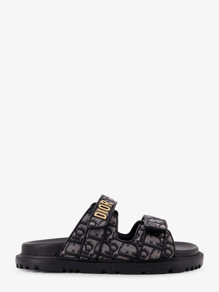 Dioract Dior Oblique Jacquard Fabric Sandals