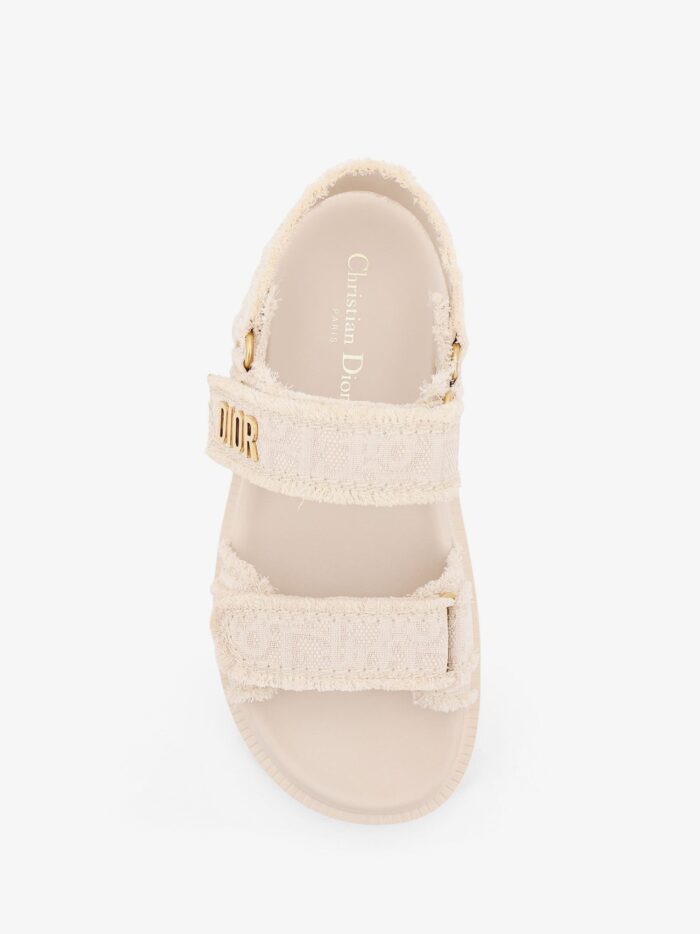 Dioract Fabric Sandals With Dior Oblique Motif