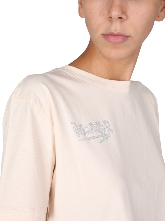 Disclaimer T-SHIRT WITH CRYSTAL LOGO