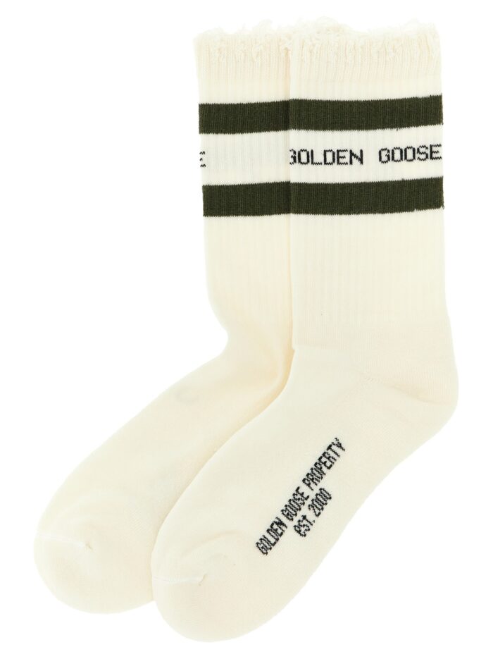 golden goose deluxe brand distressed socks Golden Goose Deluxe Brand Distressed Socks