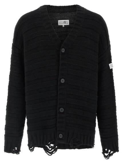 MM6 MAISON MARGIELA Distressed Wool Cardigan