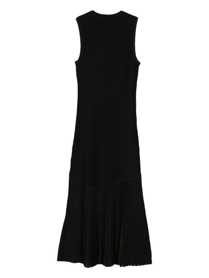 DKNY S/l Ribbed Knit Maxi Dress