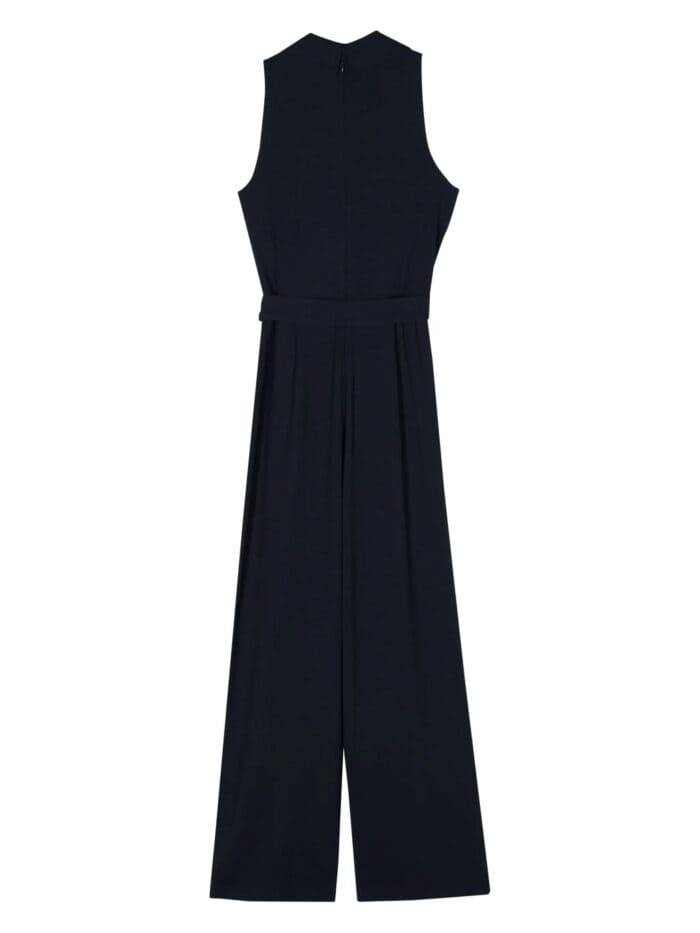 DKNY S/s Collared Surplice Jumpsuit