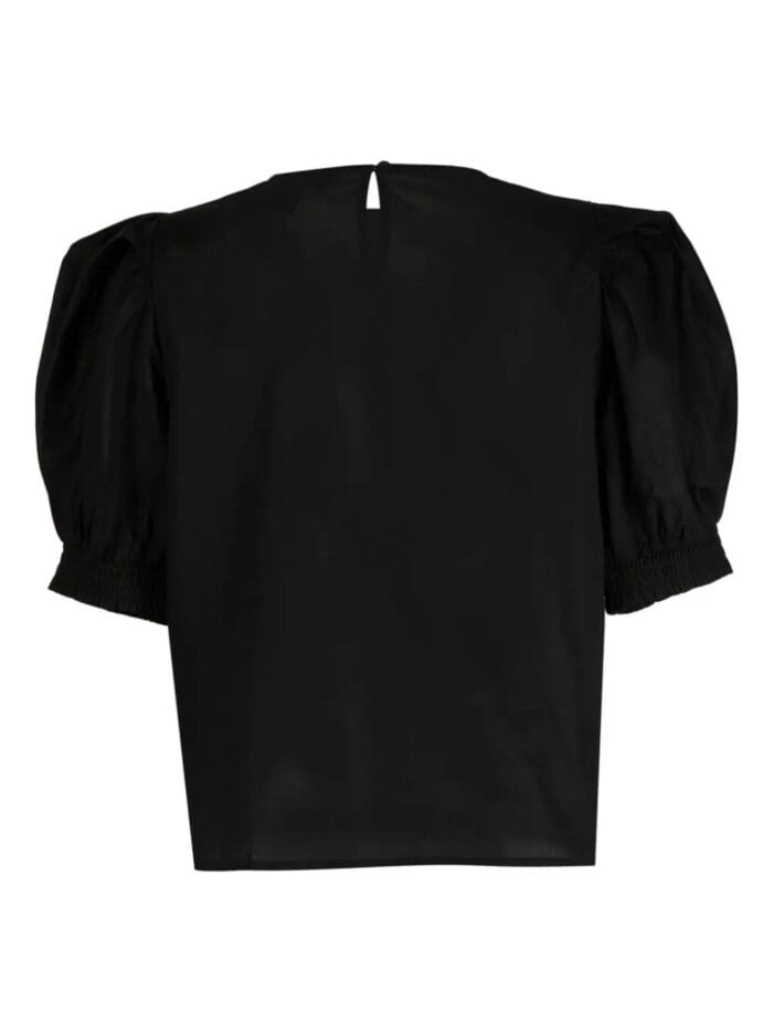 DKNY S/s Puff Sleeve Voile Tee