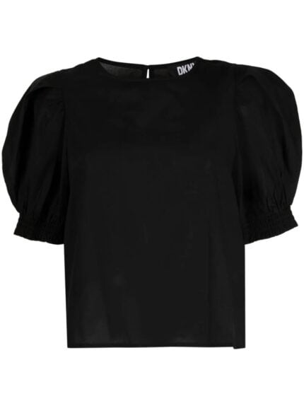 DKNY S/s Puff Sleeve Voile Tee