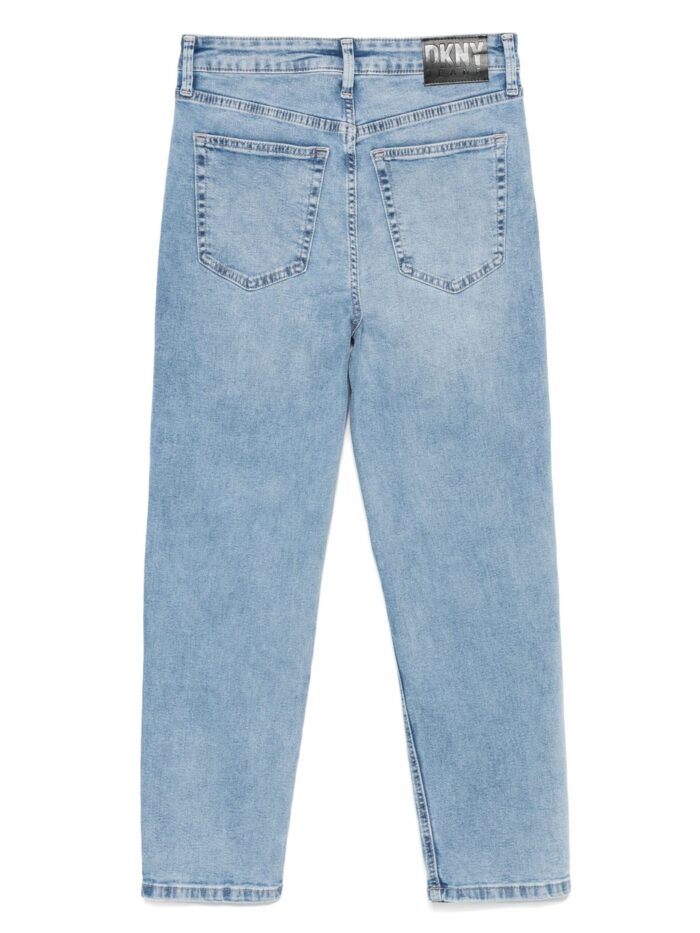 DKNY Straight-leg Faded Jeans