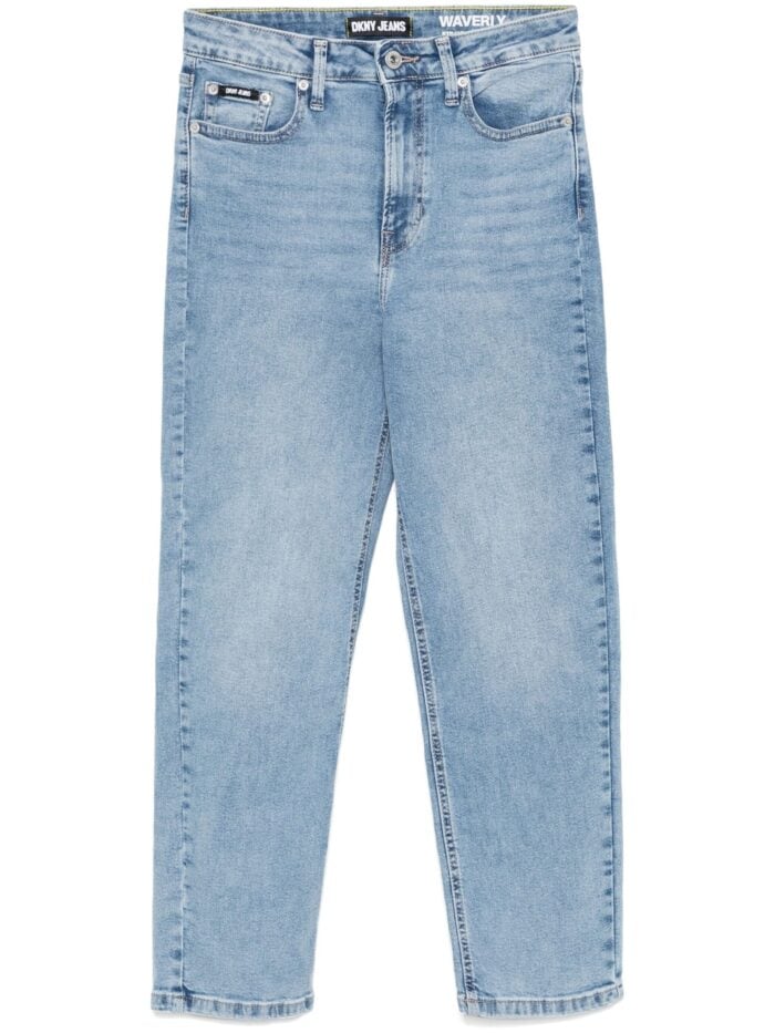 DKNY Straight-leg Faded Jeans