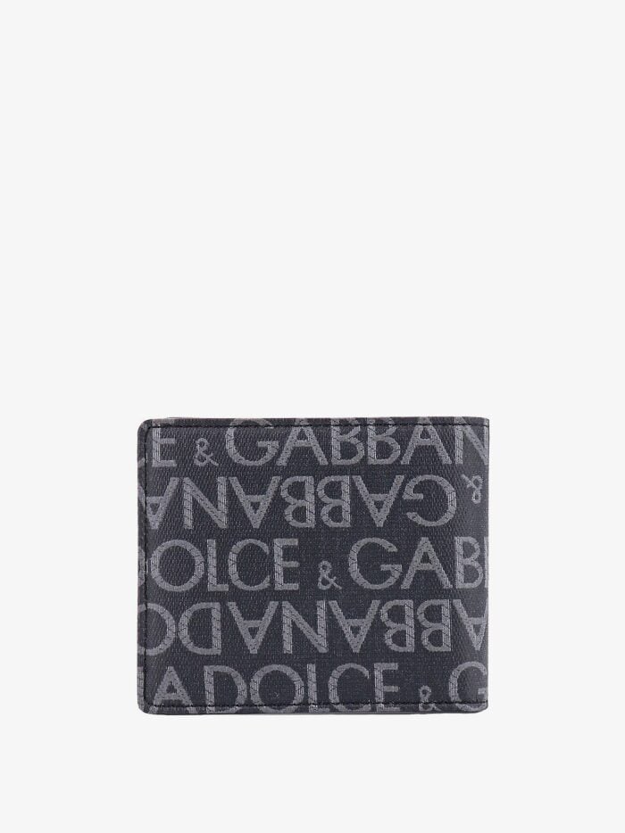 DOLCE E GABBANA Coated Canvas Wallet With With All-over Logo