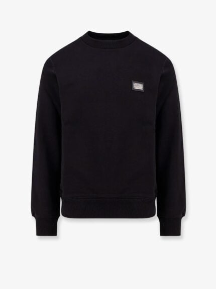 DOLCE E GABBANA Cotton Sweatshirt With Logo Patch