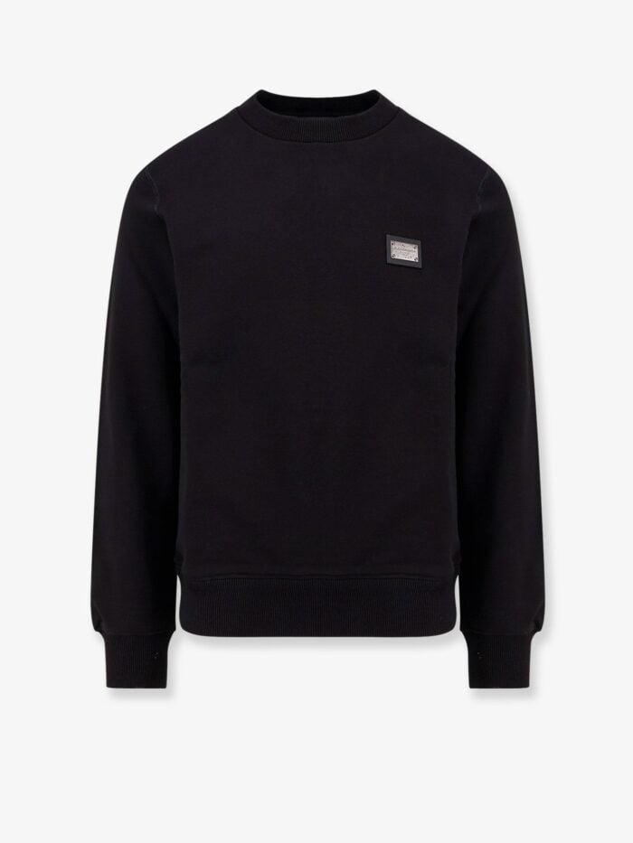 DOLCE E GABBANA Cotton Sweatshirt With Logo Patch