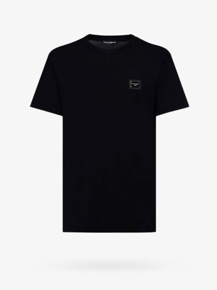 DOLCE E GABBANA Cotton T-shirt With Logo Patch