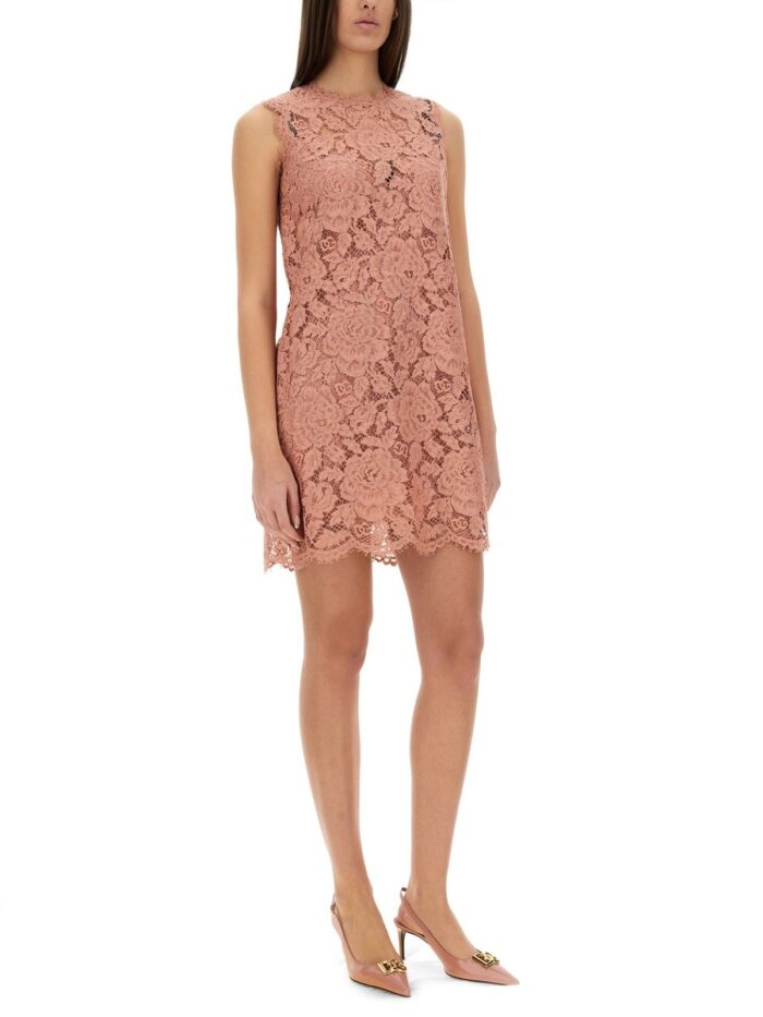 Dolce & Gabbana "A LINE" FLORAL LACE DRESS