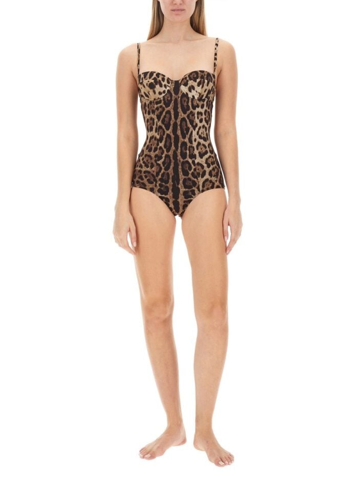 Dolce & Gabbana ANIMALIER ONE-PIECE SWIMSUIT