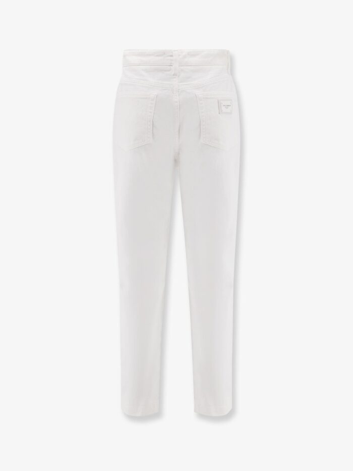 Dolce & Gabbana Audrey White Denim Trousers