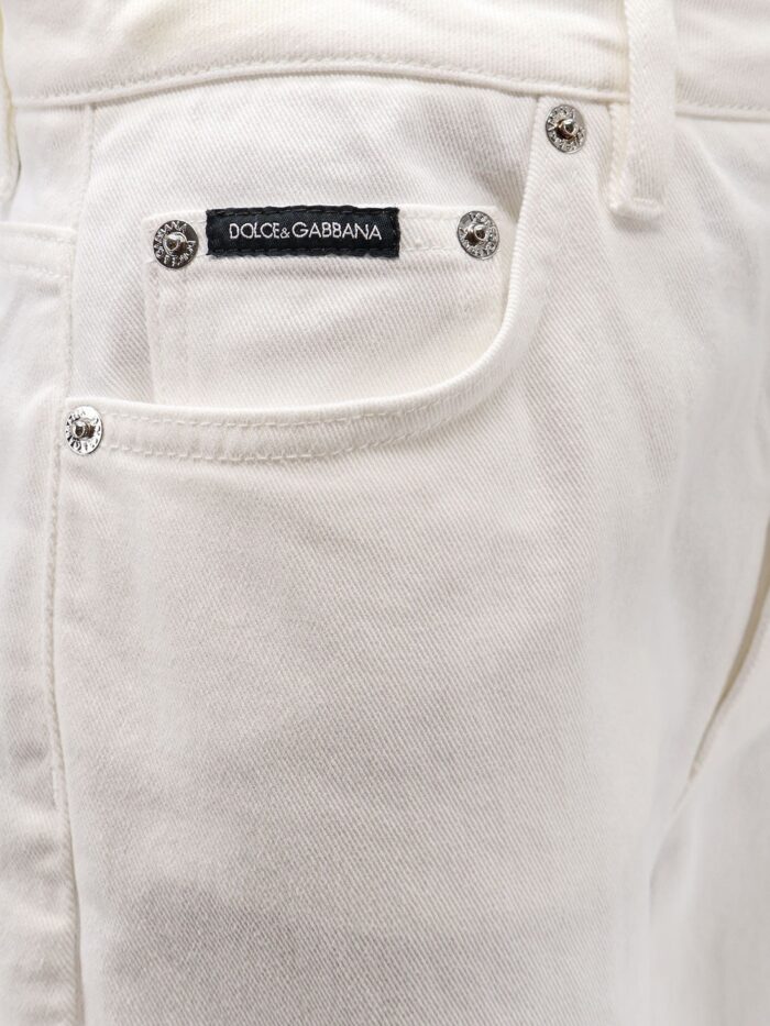 Dolce & Gabbana Audrey White Denim Trousers