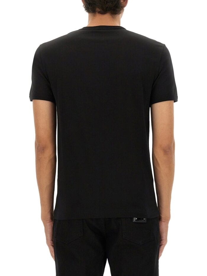 Dolce & Gabbana "BEE AND CROWN" EMBROIDERED T-SHIRT