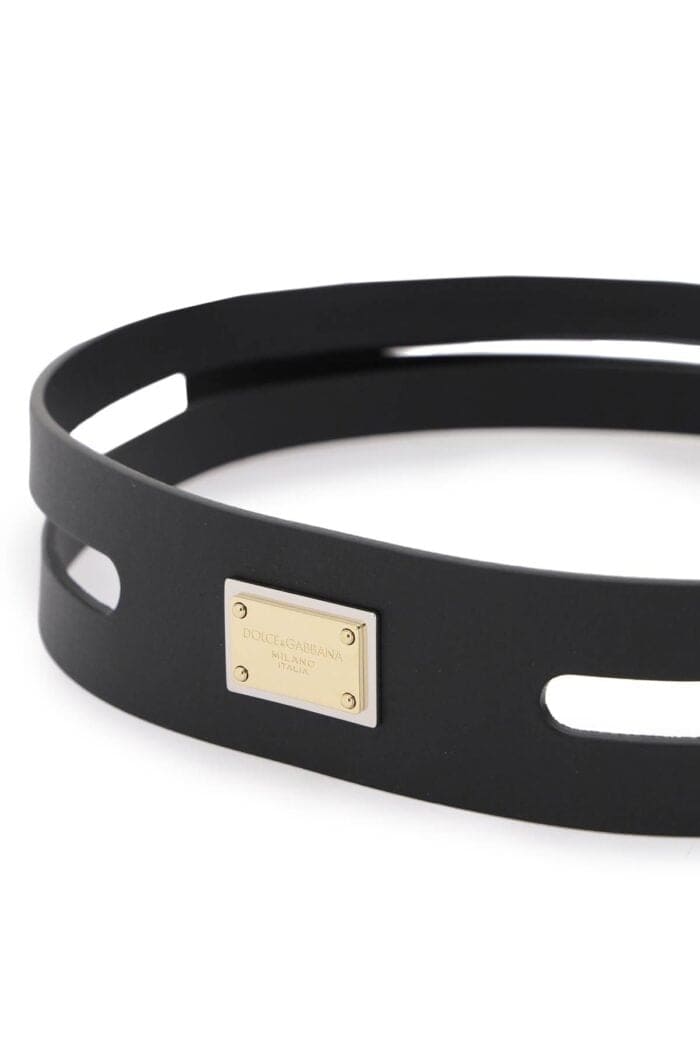 Dolce & Gabbana Belt With Logo Tag