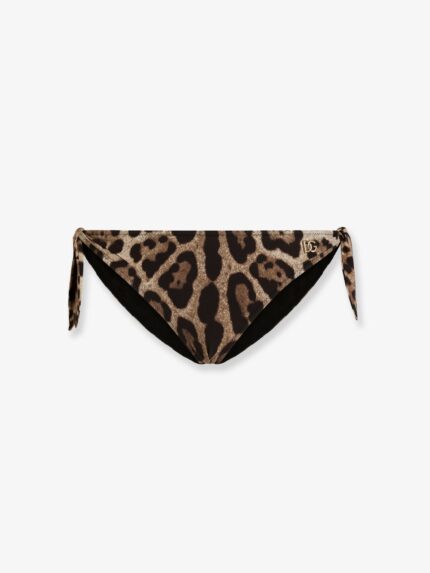 Dolce & Gabbana Bikini Slip With Animal Print