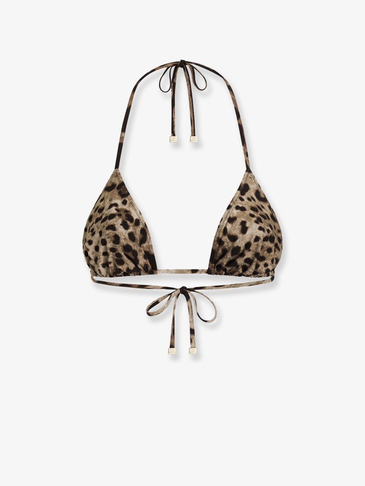 Dolce & Gabbana Bikini Top With Animal Print